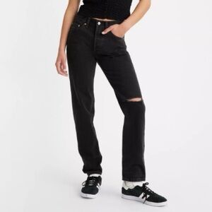 Levi’s Premium 501’s ‘81 Black High Rise Button Fly‎ Original Mom Denim Jeans